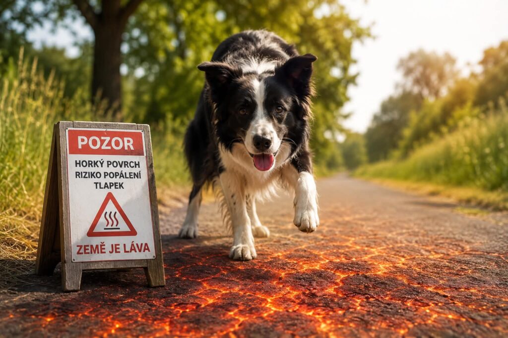 Země je láva: Jak chránit psa před horkem a rozpáleným povrchem v létě